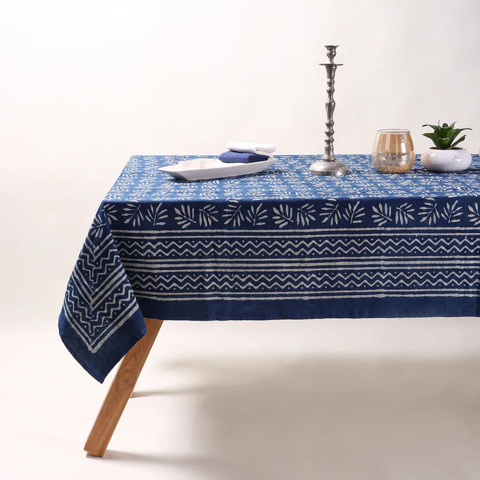 Hand Block Print Cotton Table Cover